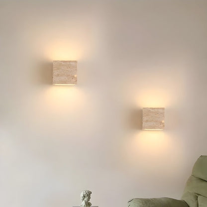 BowLift | Wall lamp made of travertine for a warm and elegant atmosphere