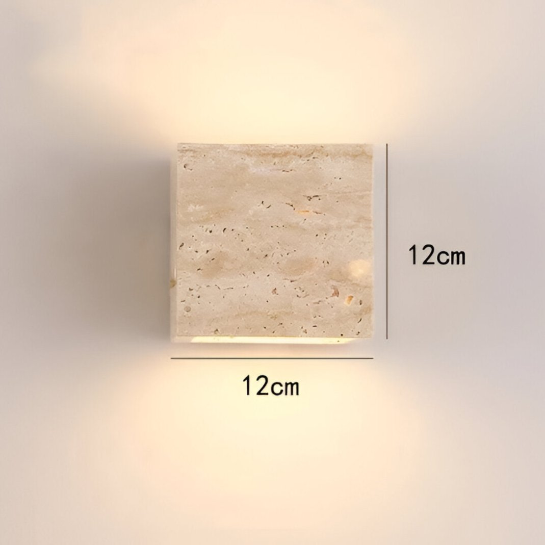 BowLift | Wall lamp made of travertine for a warm and elegant atmosphere
