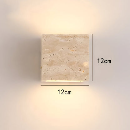 BowLift | Wall lamp made of travertine for a warm and elegant atmosphere