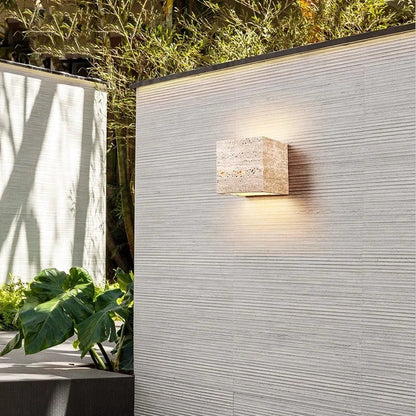 BowLift | Wall lamp made of travertine for a warm and elegant atmosphere