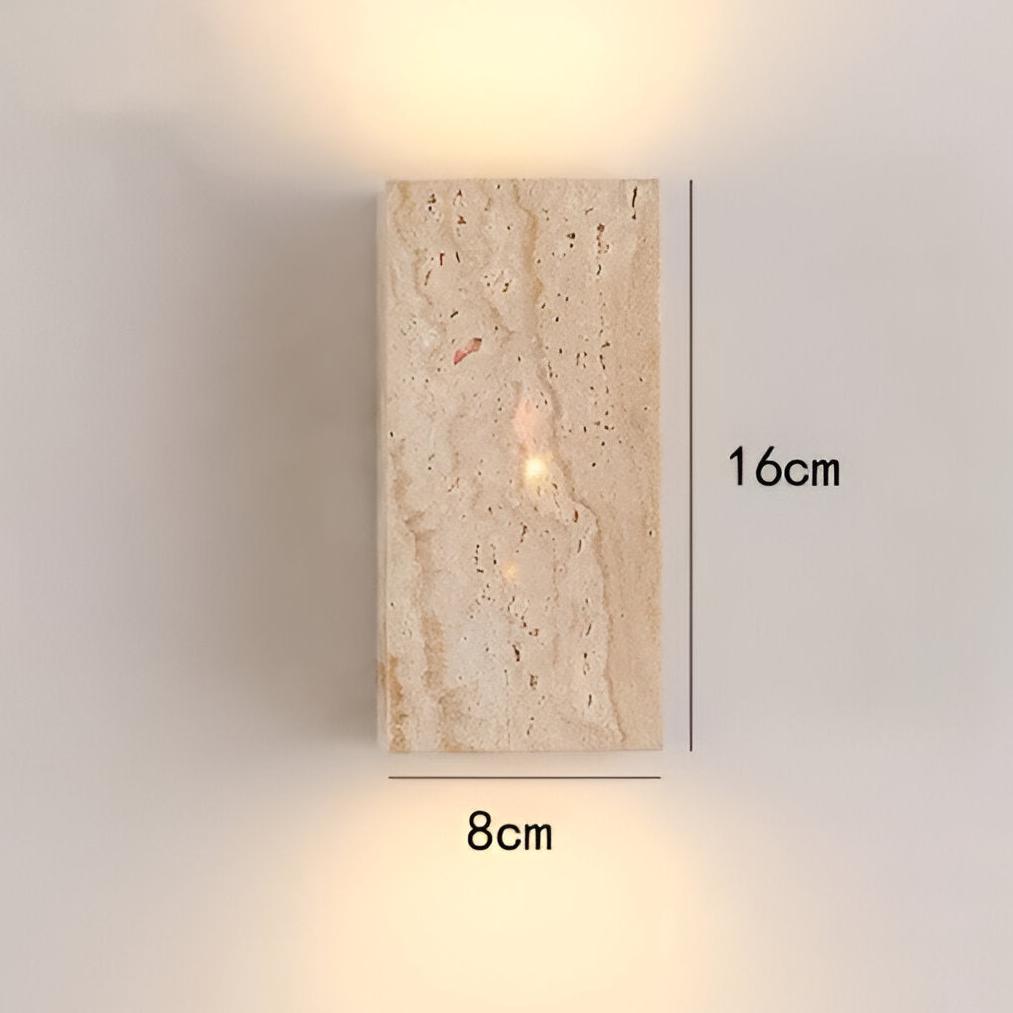 BowLift | Wall lamp made of travertine for a warm and elegant atmosphere