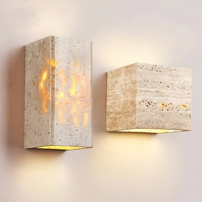 BowLift | Wall lamp made of travertine for a warm and elegant atmosphere
