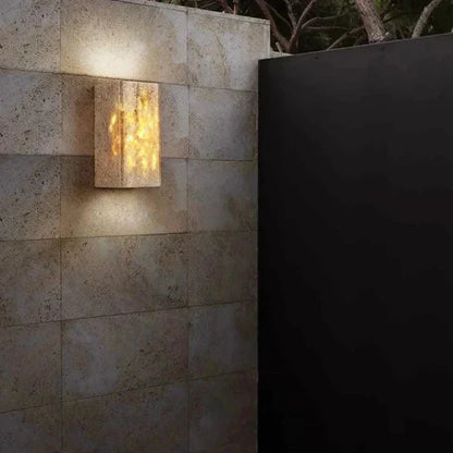 BowLift | Wall lamp made of travertine for a warm and elegant atmosphere