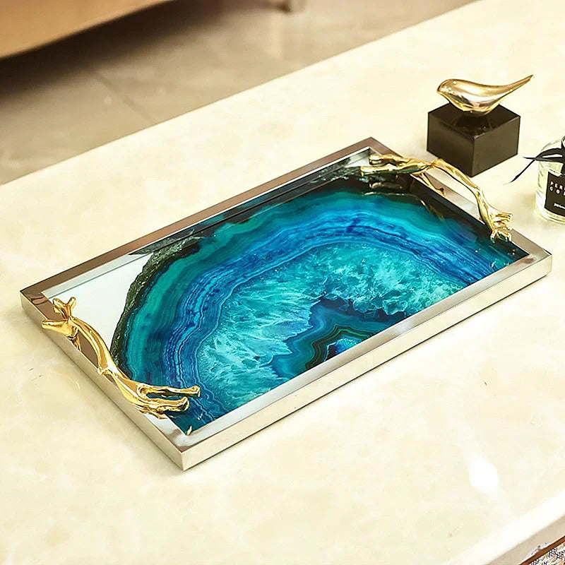 Blue Agate Tray Bowlift