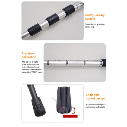 TrekPixin trekking poles adjustable T-grip | Bowlift