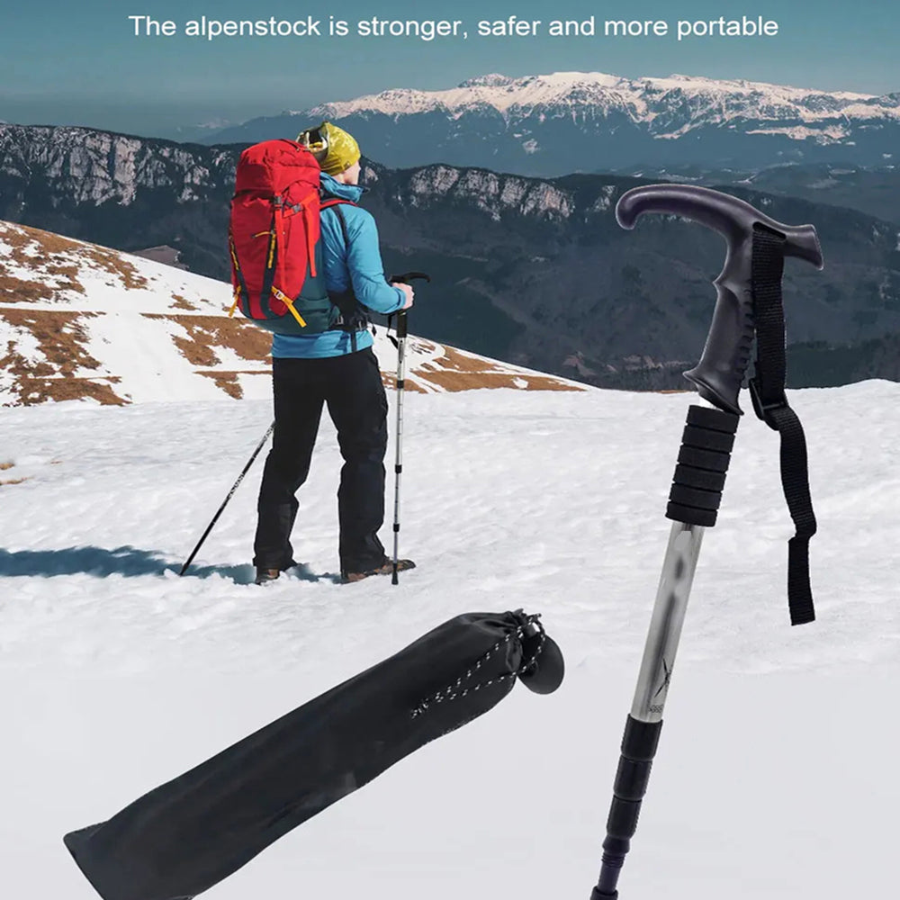 TrekPixin trekking poles adjustable T-grip | Bowlift