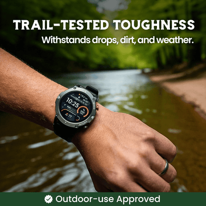 Skanto | TrekSight X – Rugged Smartwatch with GPS and Health Monitoring