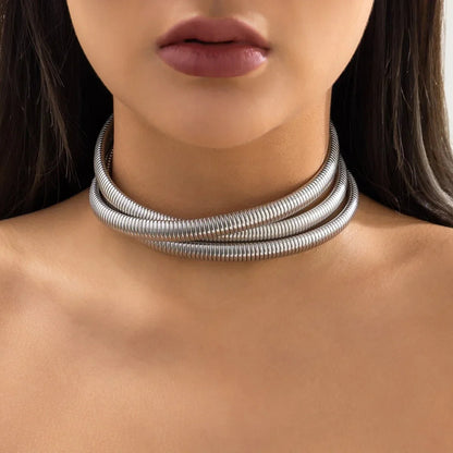 BowLift | Triple Layer Stacked Chunky Choker Necklace
