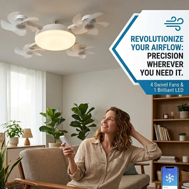 Remote Control Ceiling Fan Light Bulb | Bowlift