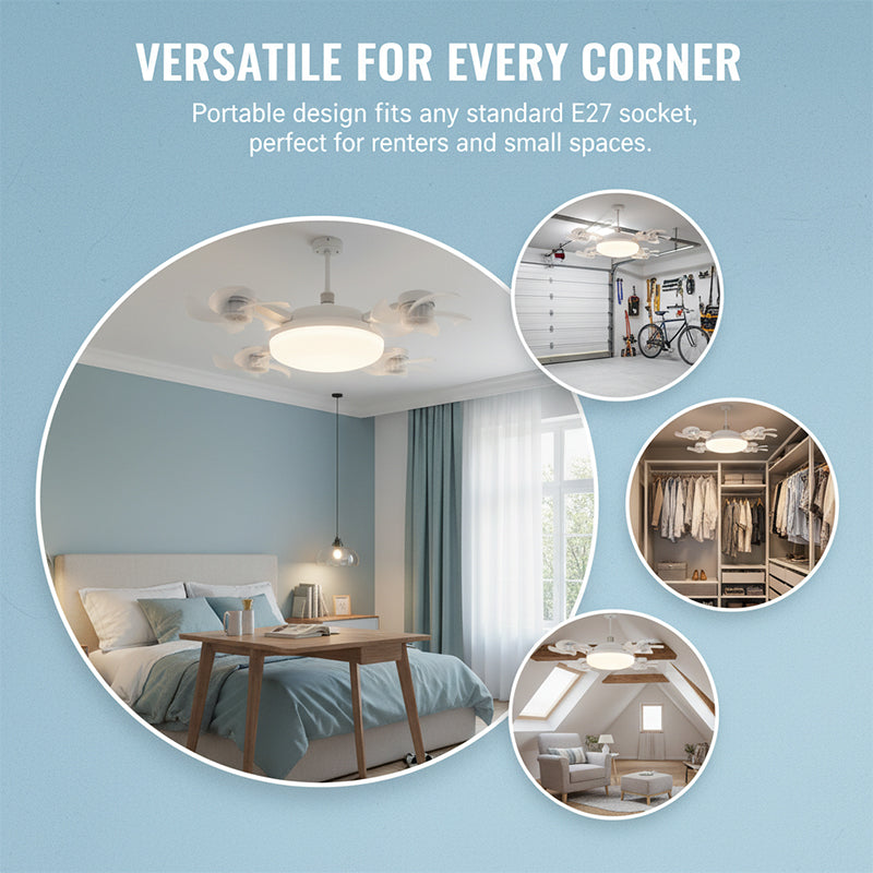Remote Control Ceiling Fan Light Bulb | Skanto
