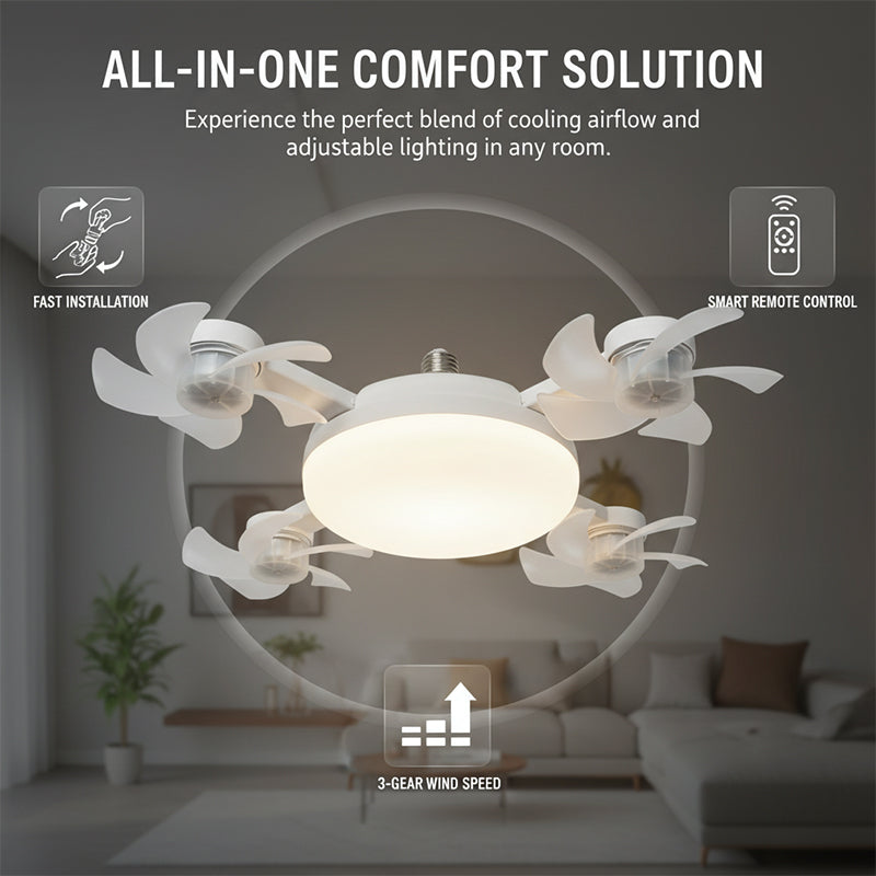 Remote Control Ceiling Fan Light Bulb | Bowlift