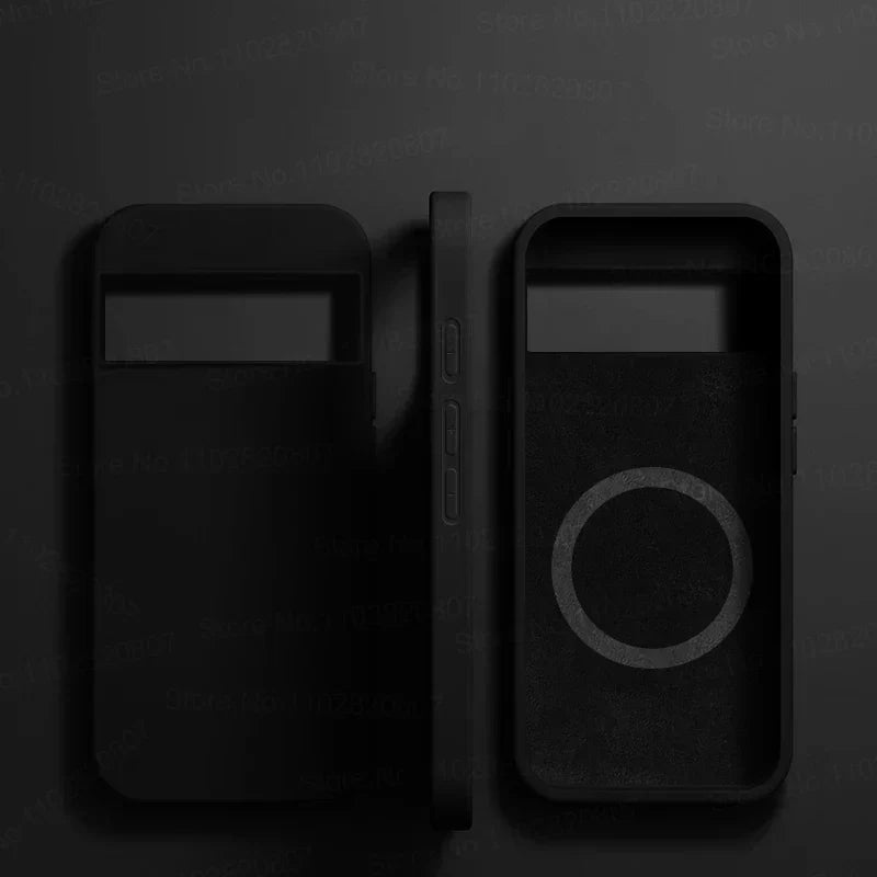 Luxury MagSafe Magnetic Case for Google Pixel 8 7 6 Silicone Wireless Charging Shockproof Case