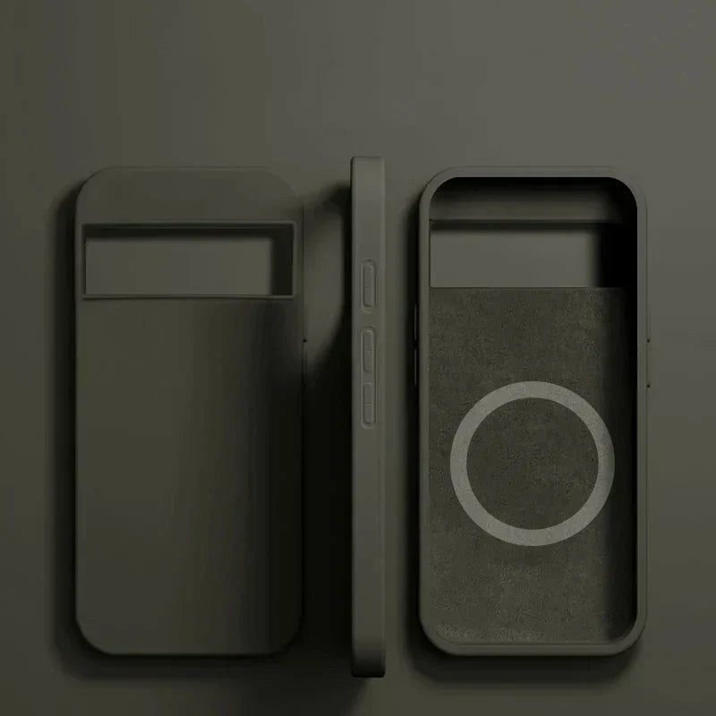 Luxury MagSafe Magnetic Case for Google Pixel 8 7 6 Silicone Wireless Charging Shockproof Case