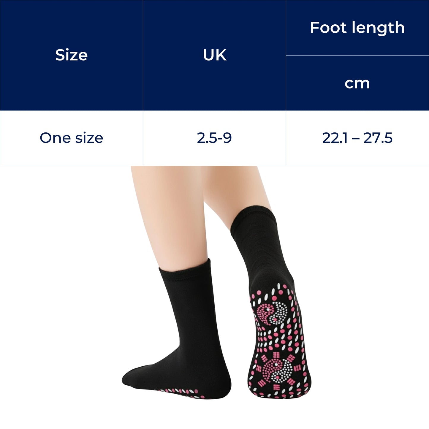 Heating Socks – Magnetic Therapy – Breathable Slimming Thermal Socks for Cold Feet Relief – Boosts Circulation & Comfort Bowlift