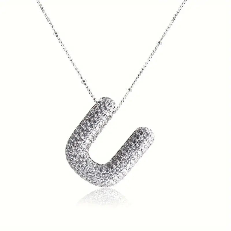 Skanto | Alphabet Diamond Pendant Necklace