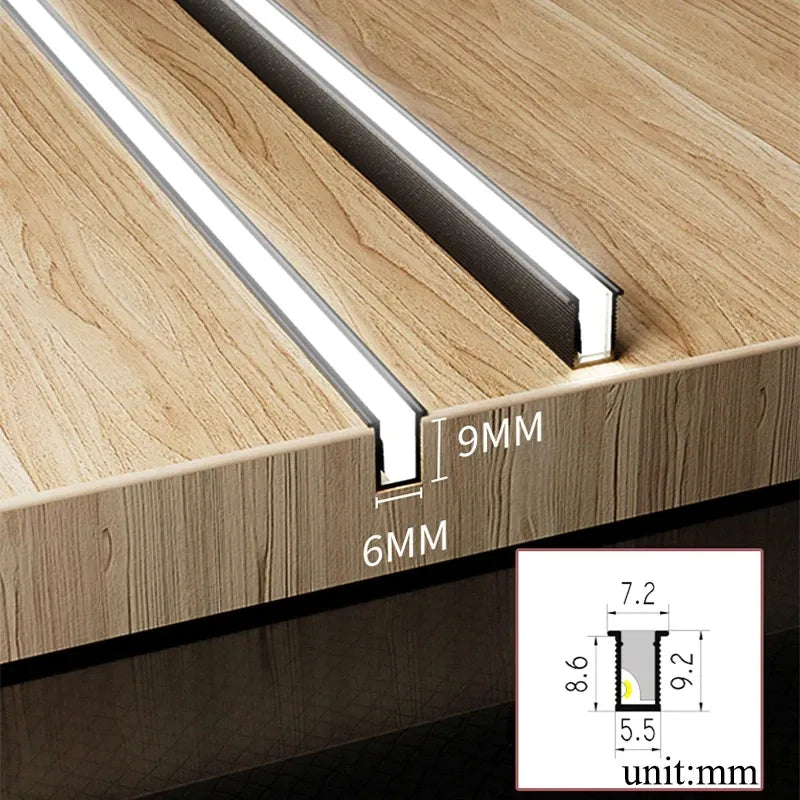 Skanto | LED Strip Light Under Cabinet | Ultra Thin | DC12V, 10W/m | Cuttable & Color Temperature Selectable