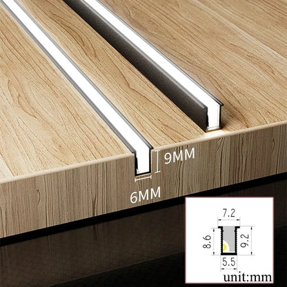 Skanto | LED Strip Light Under Cabinet | Ultra Thin | DC12V, 10W/m | Cuttable & Color Temperature Selectable