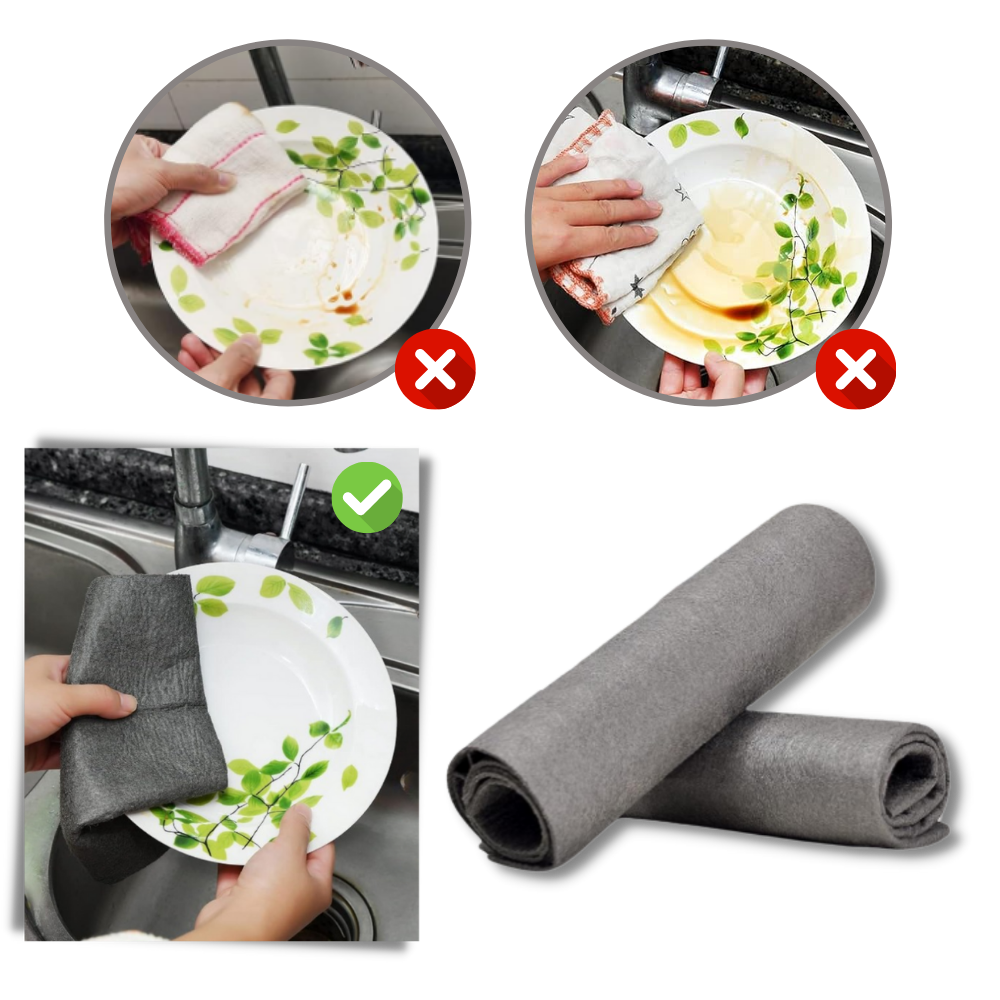 Ultra-Absorbent, Thickened Microfiber Cleaning Cloth