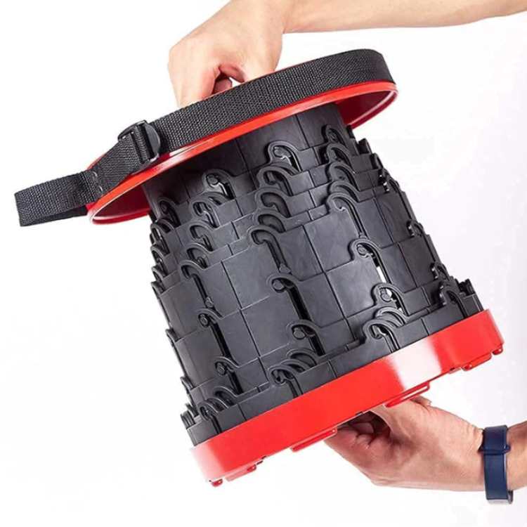 Skanto | UltraCompact Folding Stool | Lightweight, Adjustable Height & Portable for Camping, Fishing, Travel & Home Use