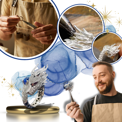 Unique Handmade Silver Dragon Ring