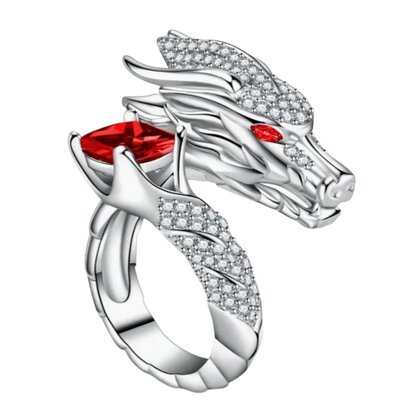 Unique Handmade Silver Dragon Ring
