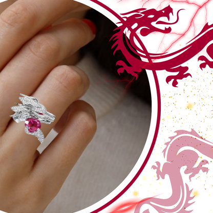 Unique Handmade Silver Dragon Ring