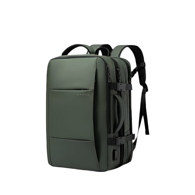 Skanto | URBANFORM Business Backpack – Expandable, Waterproof, USB Charging Port & 17.3" Laptop Compartment