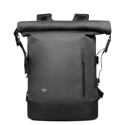 Skanto | URBANTRAIL Rolltop Backpack – Expandable and Waterproof Travel Backpack with USB Port and Laptop Compartment