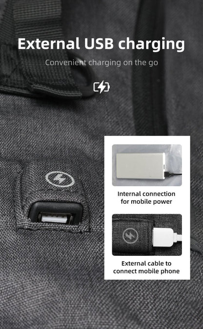 Skanto | URBANTRAIL Rolltop Backpack – Expandable and Waterproof Travel Backpack with USB Port and Laptop Compartment