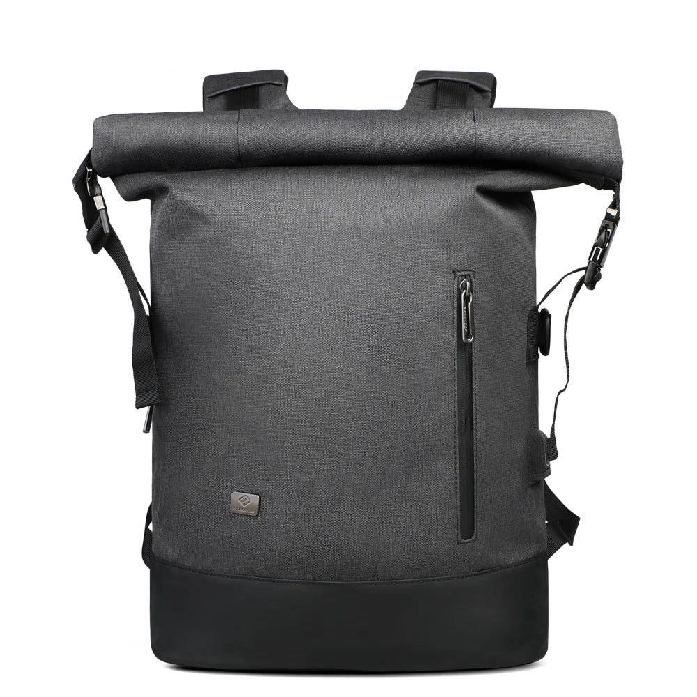 Skanto | URBANTRAIL Rolltop Backpack – Expandable and Waterproof Travel Backpack with USB Port and Laptop Compartment