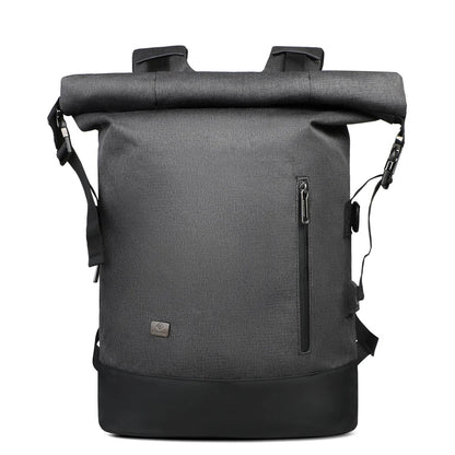 Skanto | URBANTRAIL Rolltop Backpack – Expandable and Waterproof Travel Backpack with USB Port and Laptop Compartment