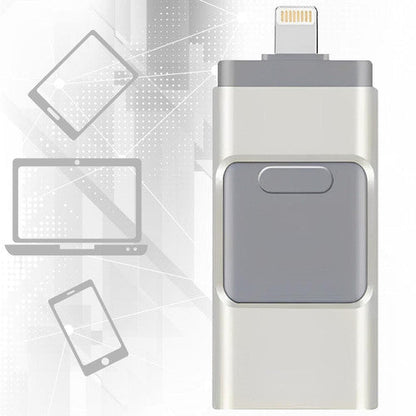 BowLift | USB Flash Drive for iPhone & Android - 128GB High-Speed Storage for Photos, Videos, and Files Transfer