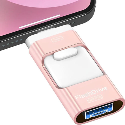 BowLift | USB Flash Drive for iPhone & Android - 128GB High-Speed Storage for Photos, Videos, and Files Transfer