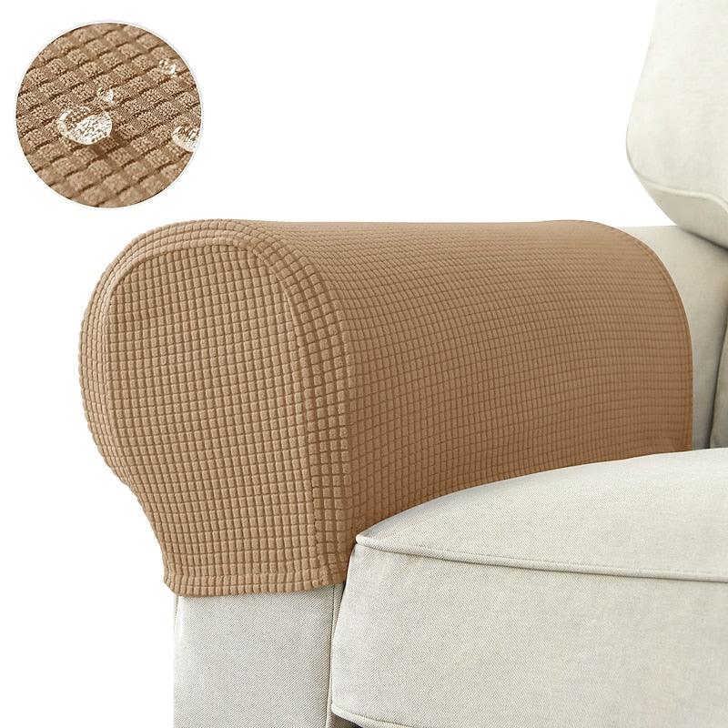 BowLift | Stretch Armrest Covers – Spandex Covers for Chairs & Armchairs, Set of 2, Bordeaux