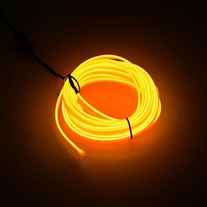BowLift | 5m car interior accessories atmosphere lamp EL cold light line with USB DIY Decorative Dash board Console Door LED Ambient Light