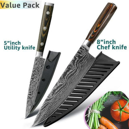 Skanto | Japanese Professional Chef's Knife 8-inch High-Carbon Stainless Steel