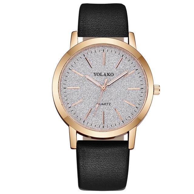 BowLift | IcoolGadgets High Quality Fashion Womens Ladies Simple Watches Geneva Faux Leather Analog Quartz Wrist Watch clock saat Gift