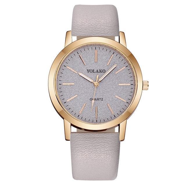 BowLift | IcoolGadgets High Quality Fashion Womens Ladies Simple Watches Geneva Faux Leather Analog Quartz Wrist Watch clock saat Gift