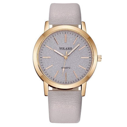 BowLift | IcoolGadgets High Quality Fashion Womens Ladies Simple Watches Geneva Faux Leather Analog Quartz Wrist Watch clock saat Gift