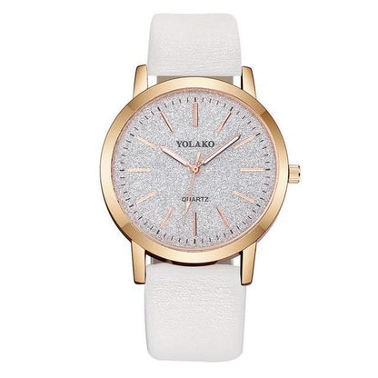 BowLift | IcoolGadgets High Quality Fashion Womens Ladies Simple Watches Geneva Faux Leather Analog Quartz Wrist Watch clock saat Gift