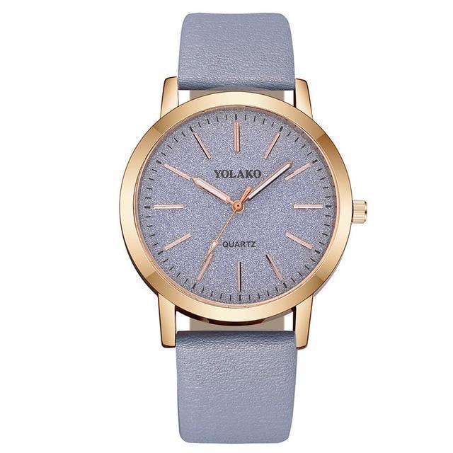 BowLift | IcoolGadgets High Quality Fashion Womens Ladies Simple Watches Geneva Faux Leather Analog Quartz Wrist Watch clock saat Gift