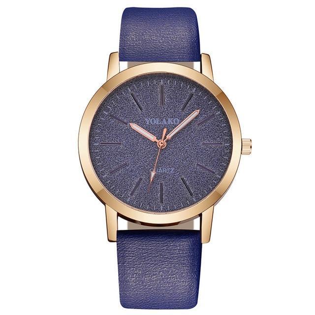 BowLift | IcoolGadgets High Quality Fashion Womens Ladies Simple Watches Geneva Faux Leather Analog Quartz Wrist Watch clock saat Gift