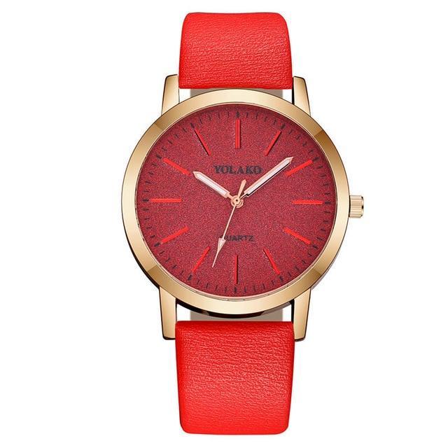 BowLift | IcoolGadgets High Quality Fashion Womens Ladies Simple Watches Geneva Faux Leather Analog Quartz Wrist Watch clock saat Gift