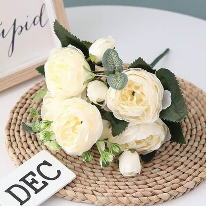 BowLift | Artificial Peony Bouquet with Blossoms and Buds