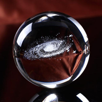 BowLift | Laser Engraved Galaxy Crystal Ball