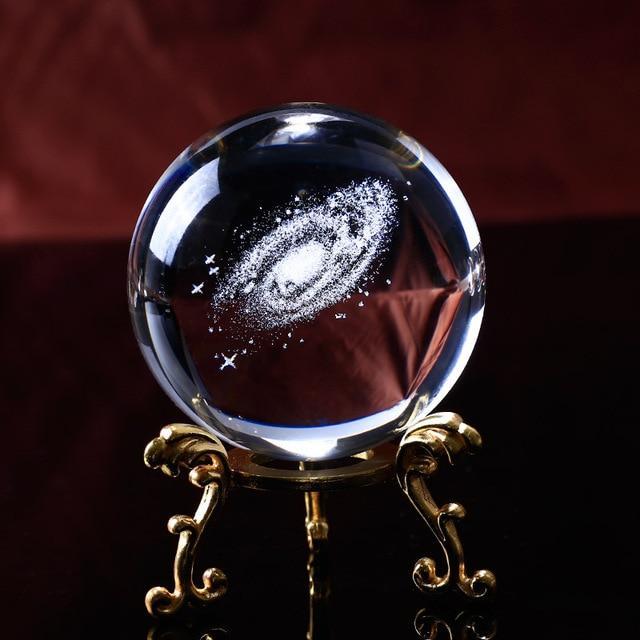 BowLift | Laser Engraved Galaxy Crystal Ball