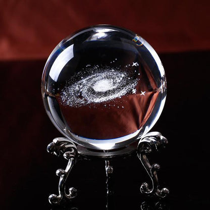 BowLift | Laser Engraved Galaxy Crystal Ball
