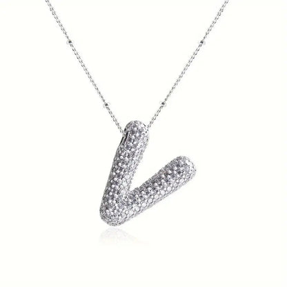 Skanto | Alphabet Diamond Pendant Necklace