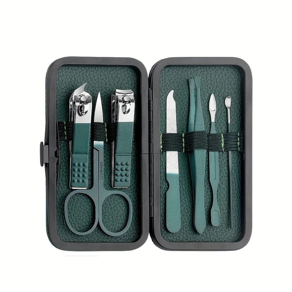 BowLift | Stainless Steel Grooming Set | 7, 13, or 24-Piece Kits for Manicures & Pedicures at Home or Travel