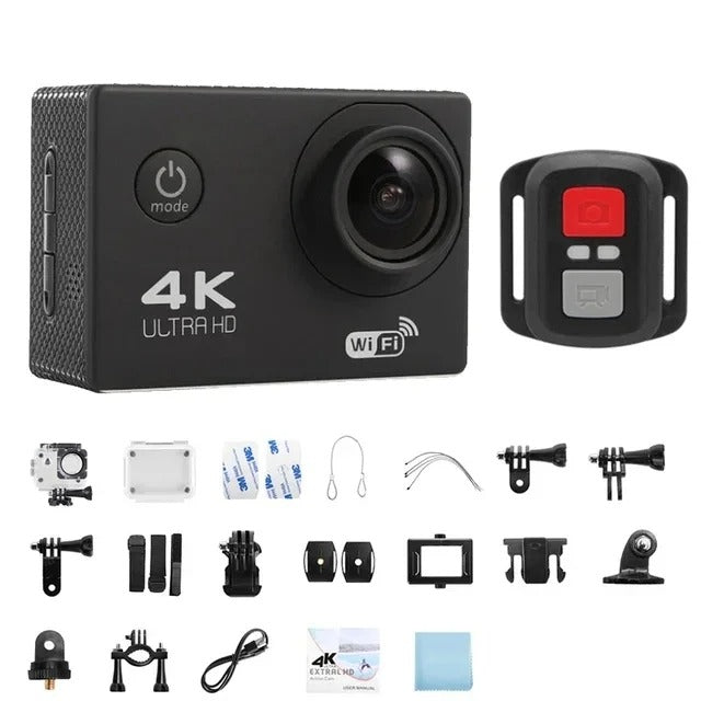 BowLift | 4K Ultra HD Sport Pro Camera - Wifi Enabled and Waterproof for Vlogging and Outdoor Sports
